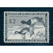 Used RW21 $2 Red-Necked Ducks Very Fine C1023
