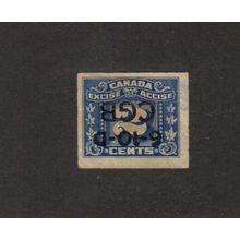 FX98 - #CGB (I), June 1936 (Tobacco Overprint) - Canada Excise Tax Revenue Stamp