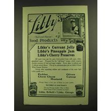1907 Libby's Currant Jelly and Pineapple Jam Ad