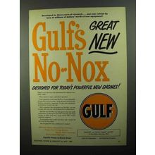 1950 Gulf No-Nox Gasoline Ad