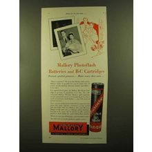 1956 Mallory Photoflash Batteries and B-C Cartridges Ad - Home