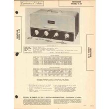 NEWCOMB model H-10 5 tube audio amplifier Sams Photofact manual