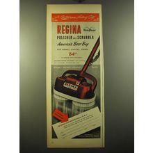 1950 Regina Twin-Brush Polisher Ad - A glowrious lasting gift