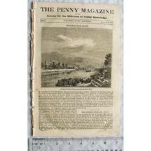 1836 The Penny Magazine No. 243 Palace Ibrahim Pasha, Moscow, Canadian Indians