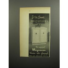 1951 Magnavox Television - Radio - Phonograph Ad - Better Sound Famous Magnavox
