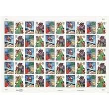 Christmas Sheet of 50 of Fifty 32 Cent Postage Stamps Scott 3108-11