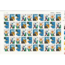 Christmas Sheet of 50 of Fifty 29 Cent Postage Stamps Scott 2791-94