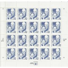 Lila & Dewitt Wallace Sheet of Twenty 32 Cent Postage Stamps Scott 2936