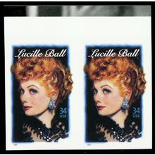 3523a, Lucille Ball Die Cutting Omitted 34¢ Major Error XF NH * Stuart Katz