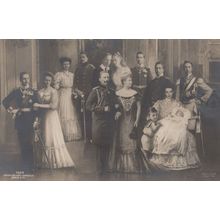 Berlin German Royalty Antique Gathering Portrait Postcard
