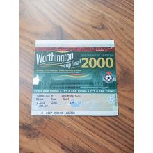 2000 League Cup Final Ticket - Leicester C vs Tranmere Rovers