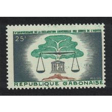 Gabon 15th Anniversary of Declaration of Human Rights 1963 MNH SG#204