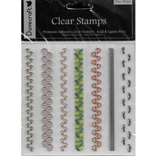 Dovecraft. Fun Strips Clear Stamp Set. Stamping Cardmaking Scrapbooking Crafts