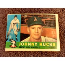 1960 Topps # 177 Johnny Kucks Kansas City Pitcher 4.0 VG/EX No Creases (GC)
