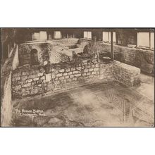 Roman Baths, Chedworth, Gloucestershire, c.1920s - W Dennis Moss Postcard