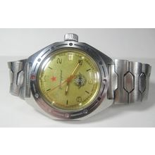 Vintage Soviet VOSTOK Aviator Komandirskie Watch Amphibian original wristwatch