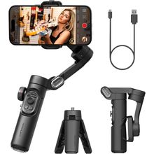 Phone Gimbal Stabilizer 3-Axis Smartphone Foldable Handheld Gimbal for Iphone wi