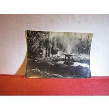 A GARDEN FOUNTAIN small photograph 1930s =