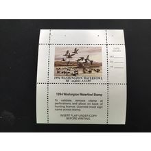 ICOLLECTZONE US 1994 Washington WA10 Booklet Pane Duck Stamp VF NH