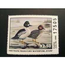 ICOLLECTZONE US 1989 Maine ME6 Single Duck Stamp VF NH