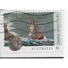 AUS 2017 $1.00 (S/A) 'SHIPWRECKS -ZUYTDORP' ON PAPER FINE USED (EBID25-848)