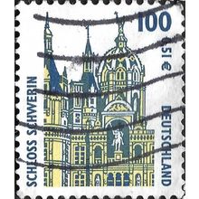 GERMANY, Schwerin Castle, blue & yellow 2001, 100pf, 0051