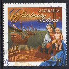 Christmas Island 1996 Christmas - "Come Sailing in" 45c Used