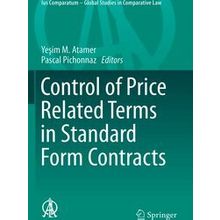 Control of Price Related Terms in Standard Form Contracts - Various Authors