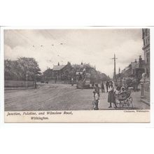 Junction of Palatine & Wilmslow Road Withington Manchester 1904 Postcard