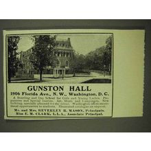 1908 Gunston Hall Ad - Washington, D.C.