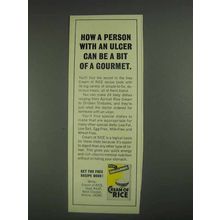 1967 Cream of Rice Cereal Ad - Can Be A Bit of Gourmet