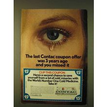 1979 Contac Cold Medicine Ad - Last Coupon Offer