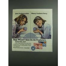 1984 Wizard Stick On Air Fresheners Ad - Freshens Fancy