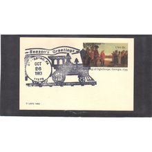 Event Greetings UX98 13c General Oglethorpe (No Cachet-U/A) CV03738