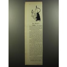1956 Community Service Society Advertisement- For Pete's Sake