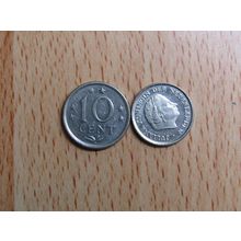 Netherlands 1970 10 Cents Coin