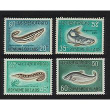 Laos Fish 4v 1967 MNH SG#211-214