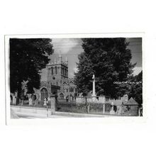 Crediton Church, Devon, RP Postcard.