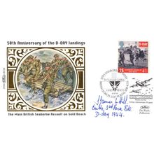Brigadier James Hill of D-Day WW2 Landings Hand Signed FDC