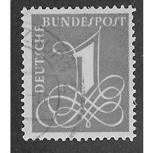 GER 1955 1pf 'NUMERAL' FINE USED (EBID63-123)