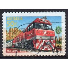 Australia 2004 150th Anniv of Aust Railways - Alice Springs-Darwin 50c s/a Used