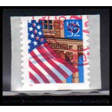 Used 2915C 32c U.S. Flag Over Porch Very Fine 11X12 PA6878