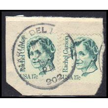 Used 1857 17c Rachel Carson (2) Marina Del Ray, CA. E0079