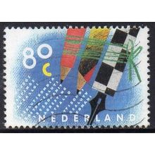 Netherlands 1993 Greetings - Writing 80c Used P. 13¾ x 13¾