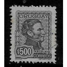 URUGUAY 1972 500p GREY GENERAL JOSE ARTIGAS SG 1526 FINE USED