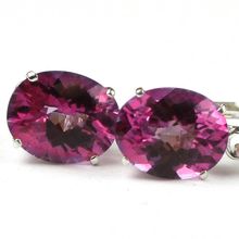 Pure Pink Topaz, 925 Sterling Silver Leverback Earrings, SE107