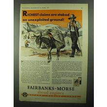 1931 Fairbanks-Morse Diesel Engines ad - Richest Claims