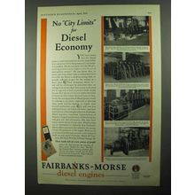 1931 Fairbanks-Morse Diesel Engines Ad - No City Limits