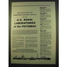 1963 U.S. Naval Laboratories of the Potomac Ad!