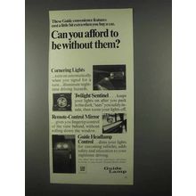 1967 GM Guide Lamp Ad - Can You Afford To Be Without